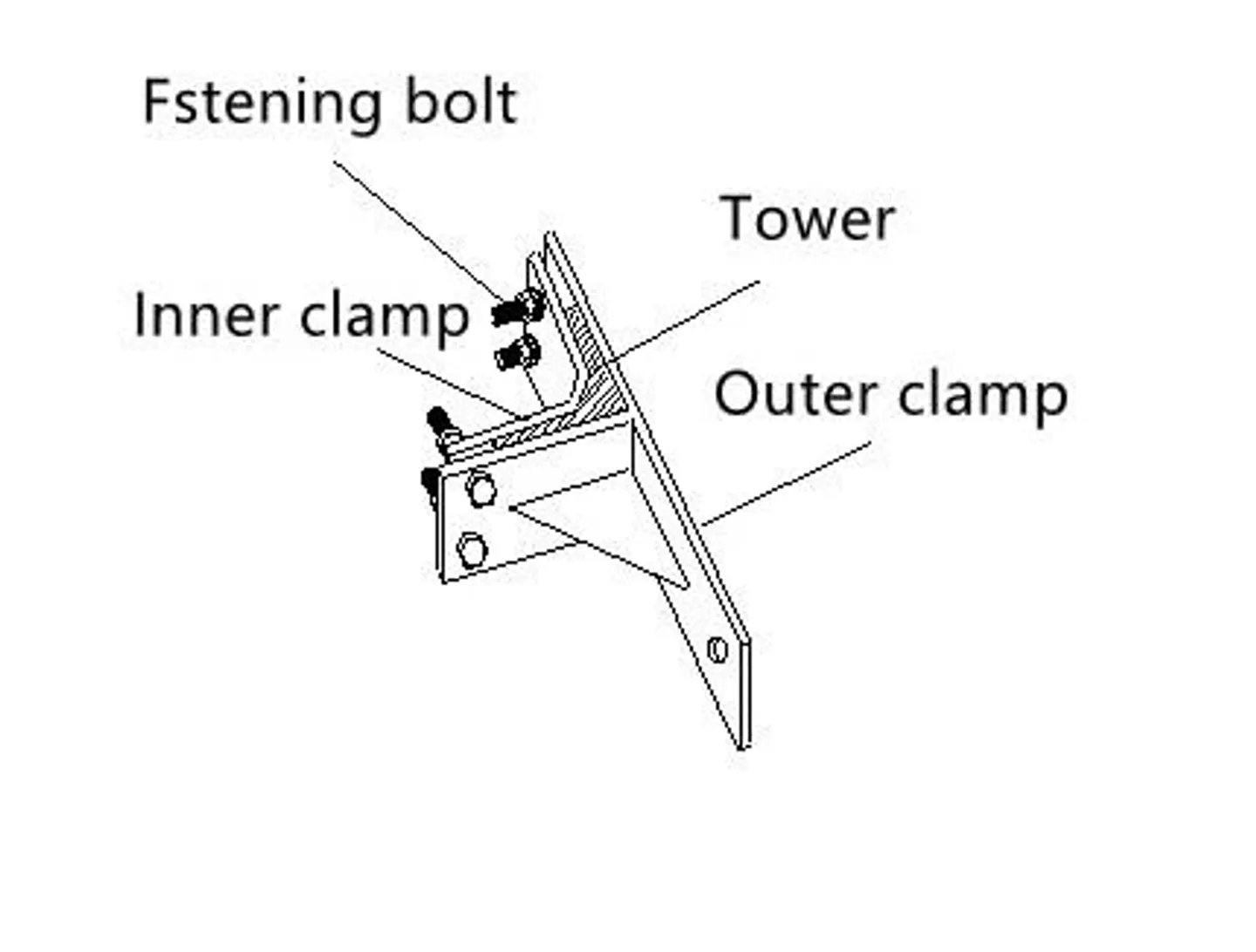 Optowire Straight Tower ZXJ-100-125 mm