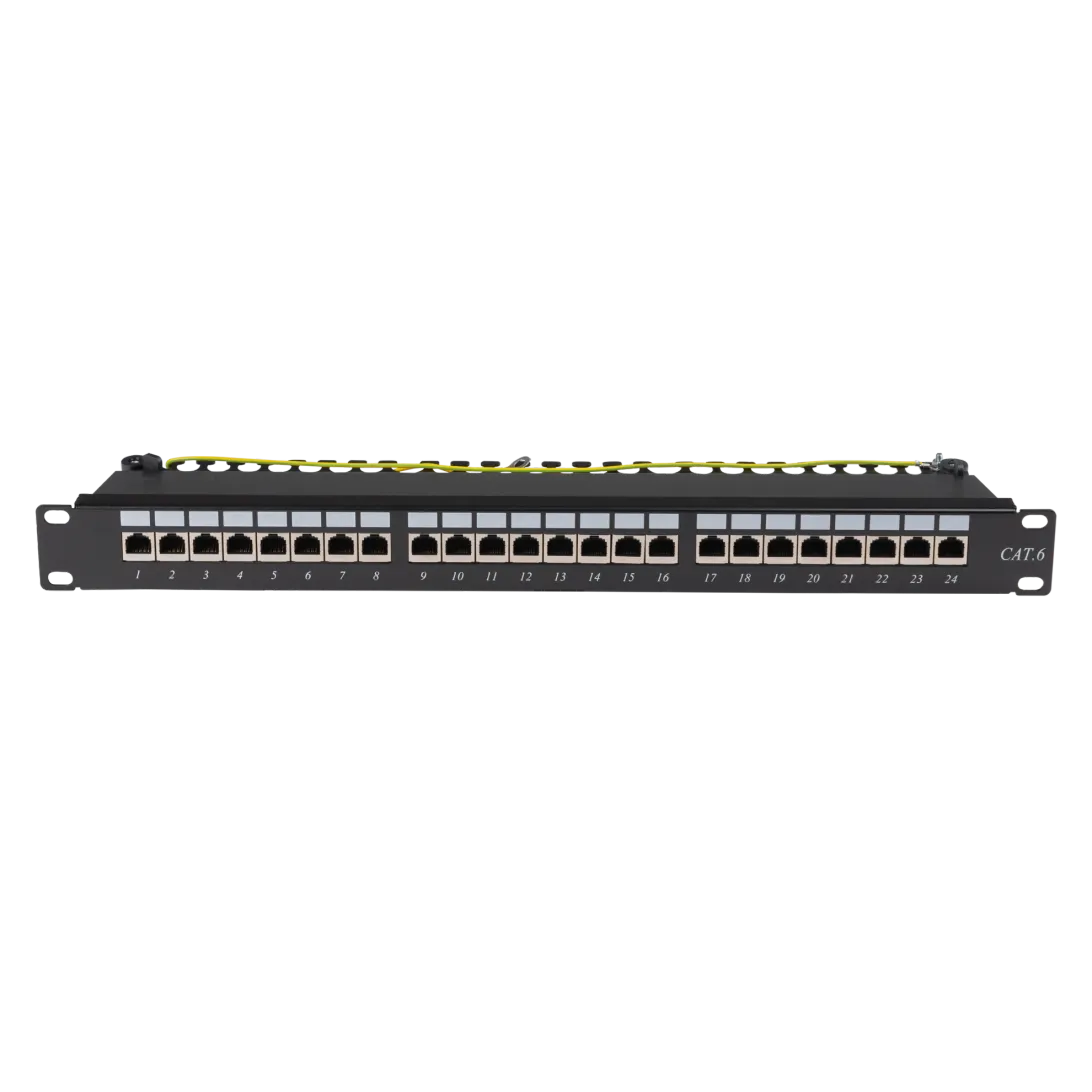 Patch Panel 24port RJ45 Cat 5&6-SH