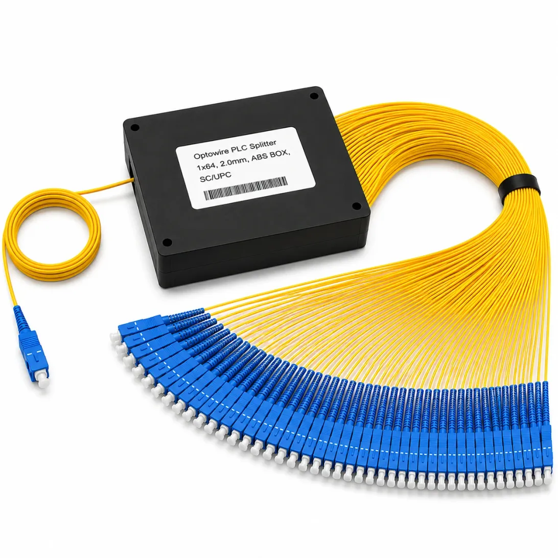 Optowire PLC Splitter 1x64, 2.0mm, ABS BOX, SC/UPC