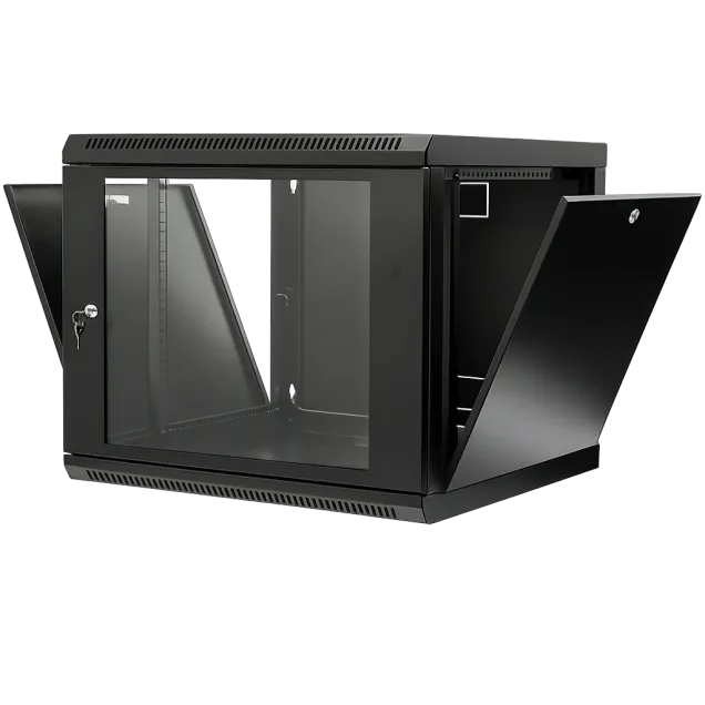 9U Network Rack Cabinet (600x450mm) With Glass Door