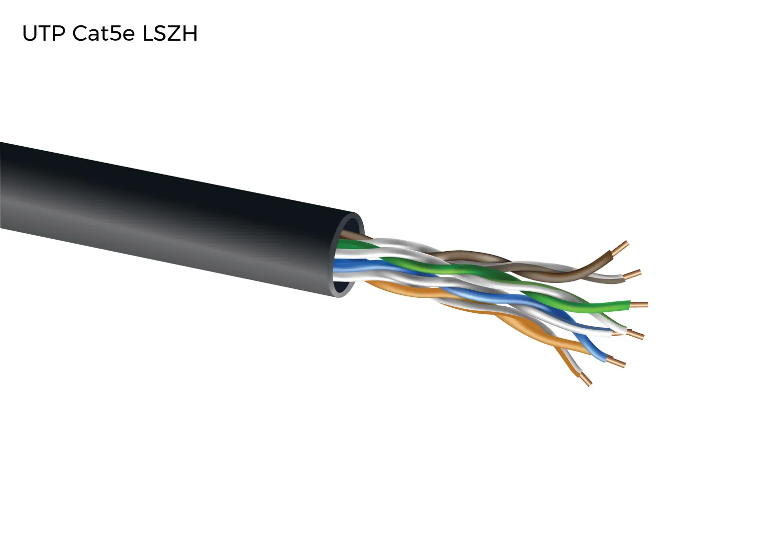 UTP CAT5E BC 24AWG LSZH(indoor) "0.48 ± 0.01 mm"