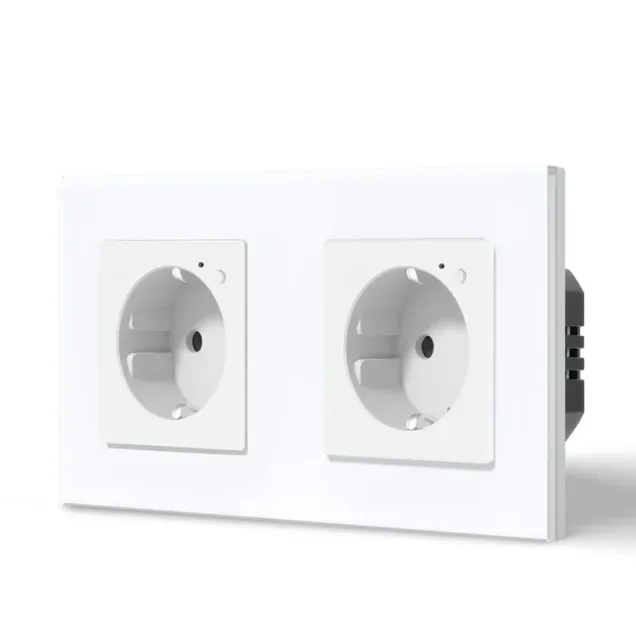 Wi-Fi EU Type F Double Socket 16A (White) VIV-TW-WF2F-WT 