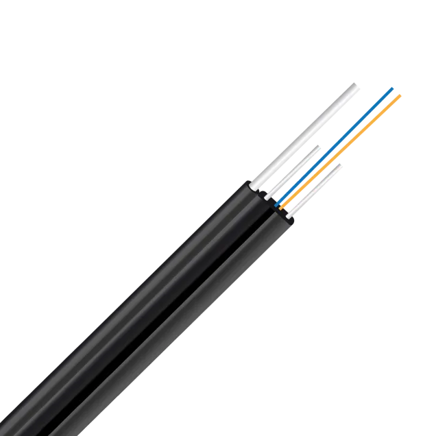 OptoWire-AM-L-FL(D)-4FO-0.6KN Drop Outdoor Flat Dielectric optical cable