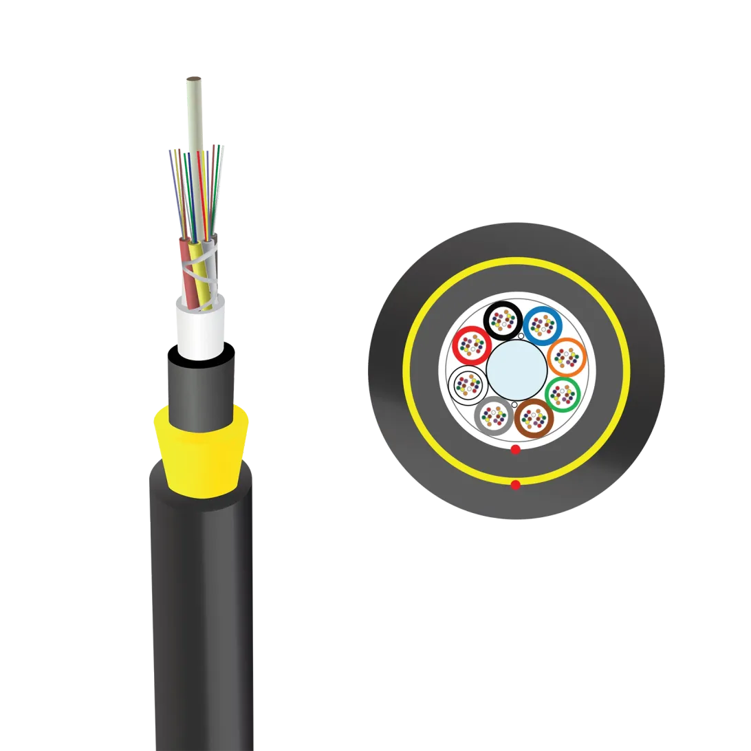 Optowire-AS(L)-S-96FO-20KN Long span ADSS for high voltage electrical towers