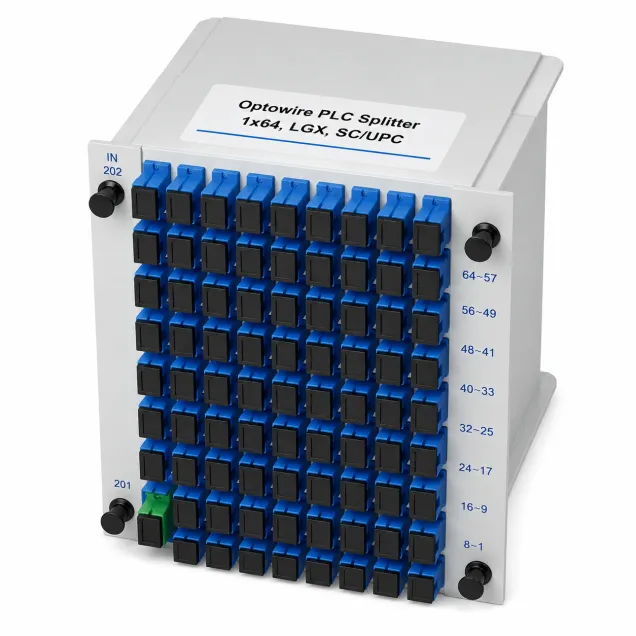 Optowire PLC Splitter 1x64, LGX, SC/UPC