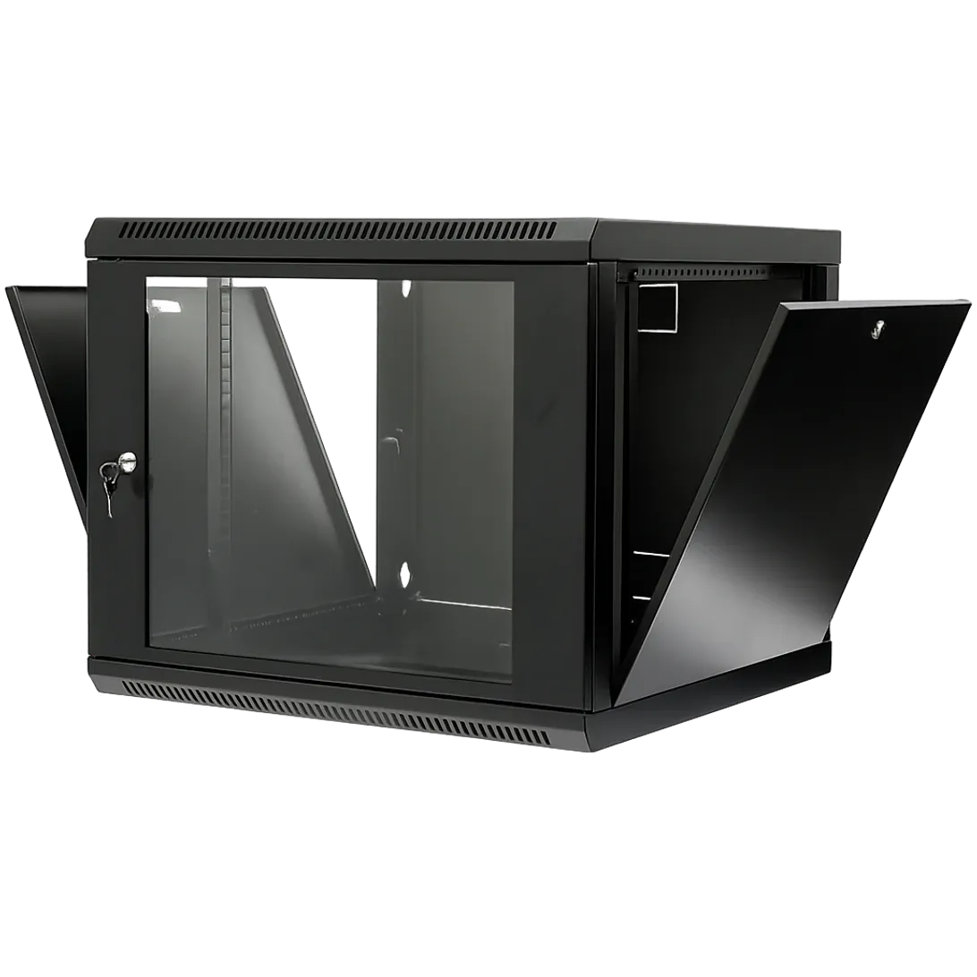 9U Network Rack Cabinet (600x600mm) With Glass Door