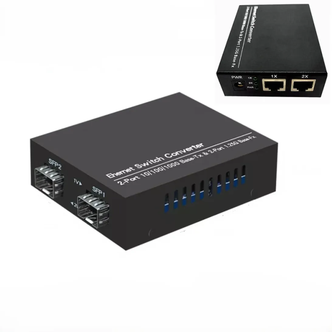 1000M-2SFP-2RJ45 media convertor