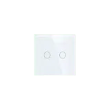 2 Gang Smart Wi-Fi Touch Switch with Neutral (Black) VIV-TW-6WF201N-WT 2