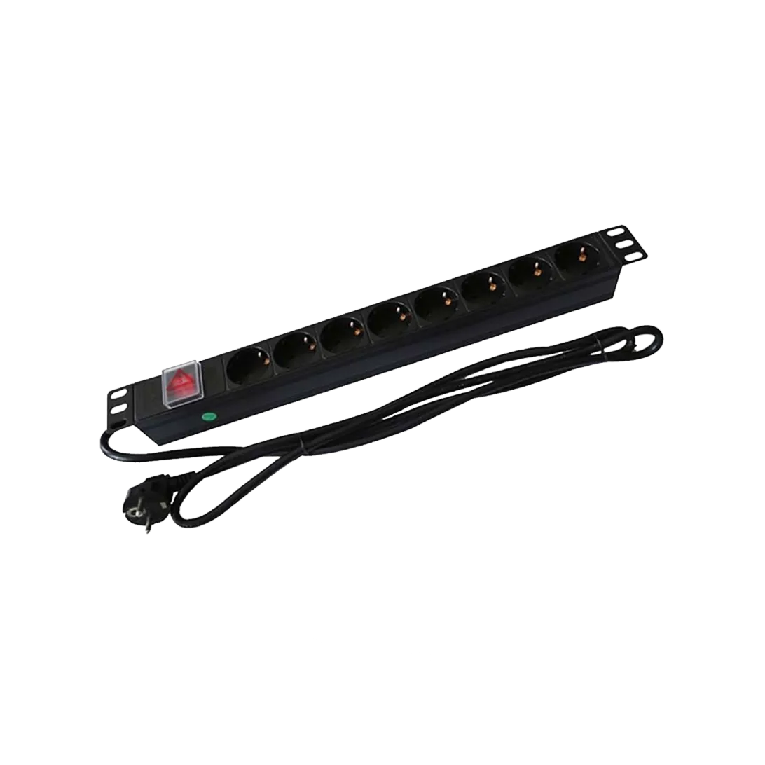 Rack Mount 8-Way PDU With C13 Plug