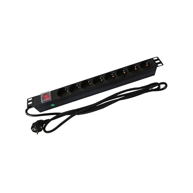 Rack Mount 8-Way PDU With C13 Plug