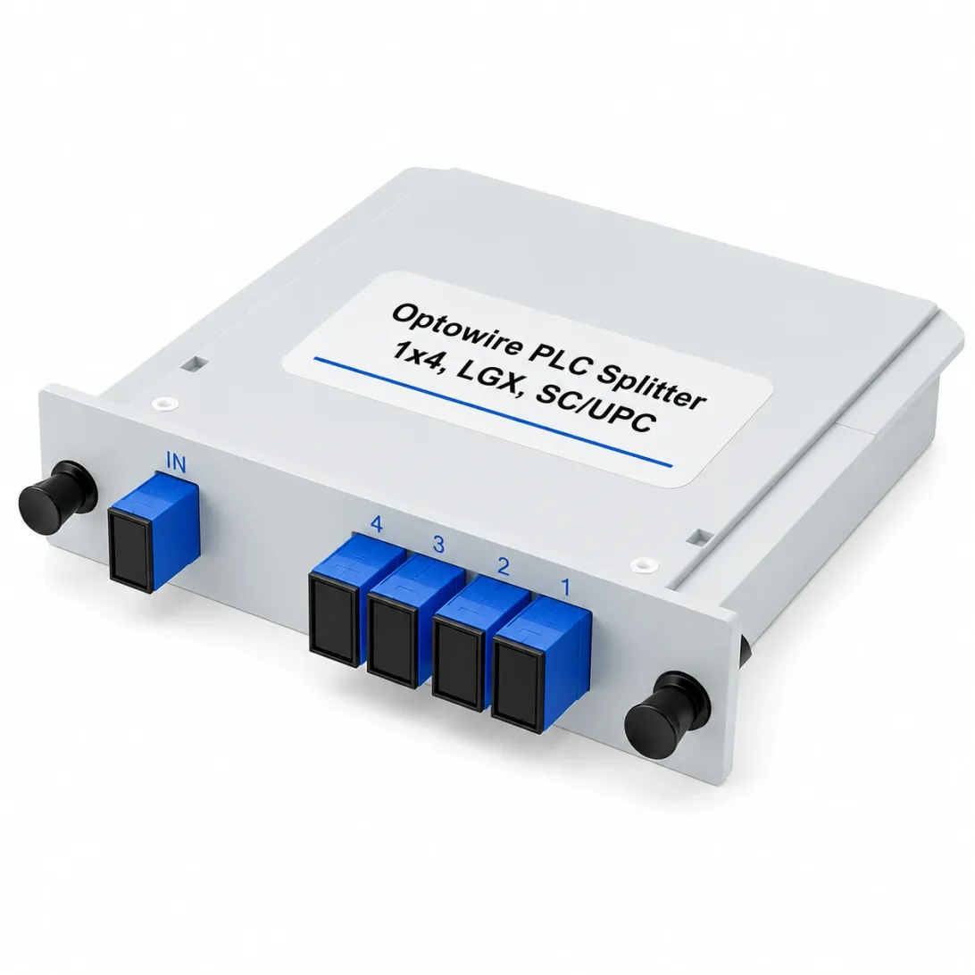 Optowire PLC Splitter 1x4, LGX, SC/UPC