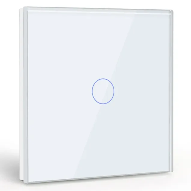  1 Gang Smart Wi-Fi Touch Switch with Neutral (White) VIV-TW-6WF101N-WT