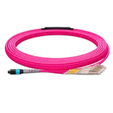 Optowire OM4, MTP(UPC)-LC(UPC) Trunk Cable 48 (4x12) Core, 2,0mm, LSZH, 10m. 1