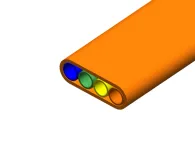 OptoWire Flat Direct Burial HDPE Microduct Bundle 4-Way 14/10 mm 2
