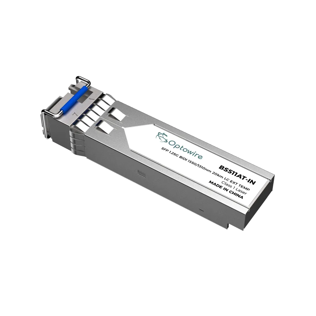 SFP 1.25G BIDI 1550/1310nm 20km LC EXT TEMP