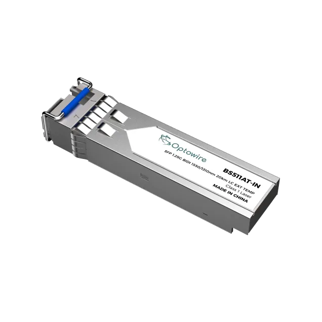 SFP 1.25G BIDI 1550/1310nm 20km LC EXT TEMP