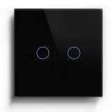 2 Gang Smart Wi-Fi Touch Switch with Neutral (Black) VIV-TW-6WF201N-WT 4